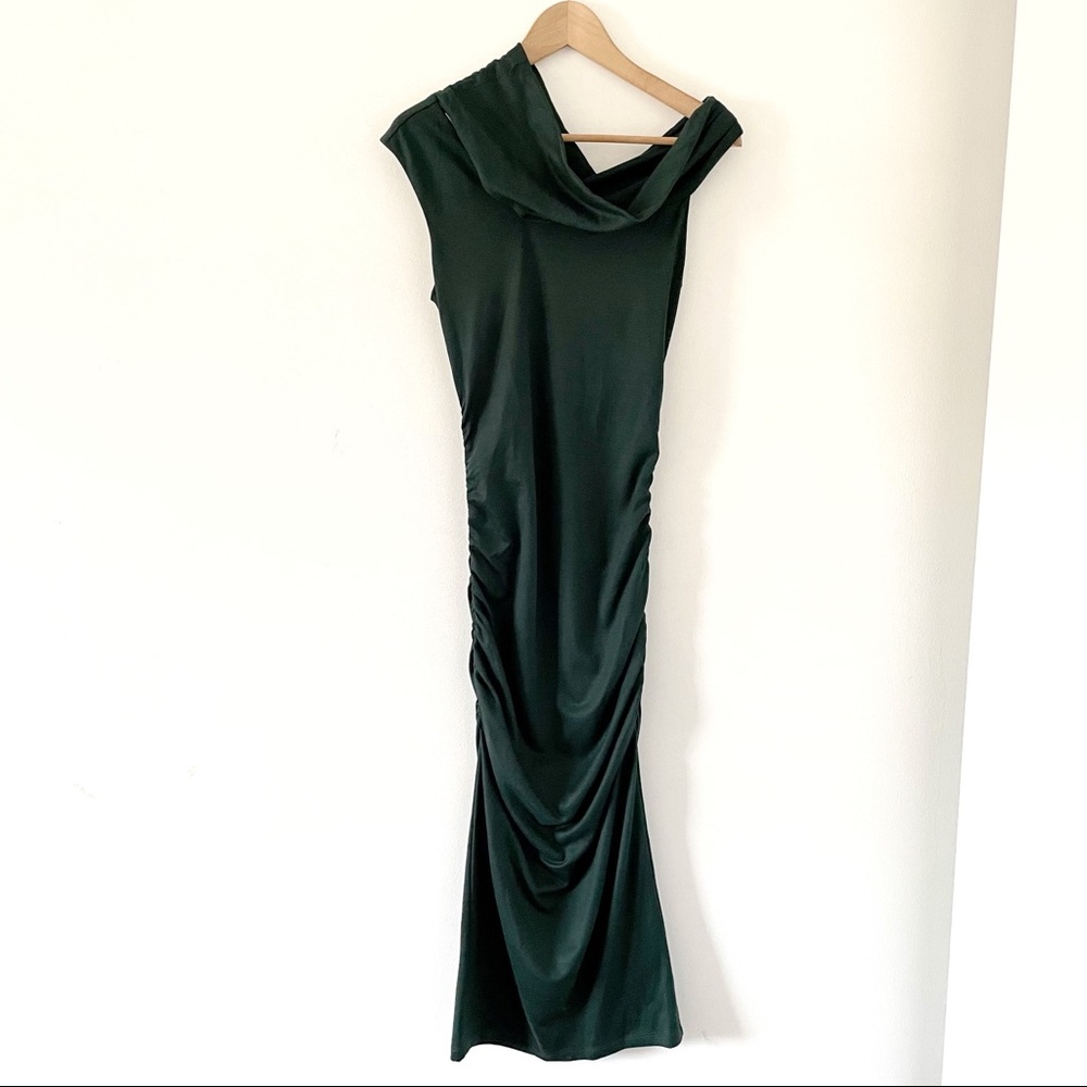 NWT Diane Von Furstenberg Bently Wool Dress Hunter - Picture 7 of 12